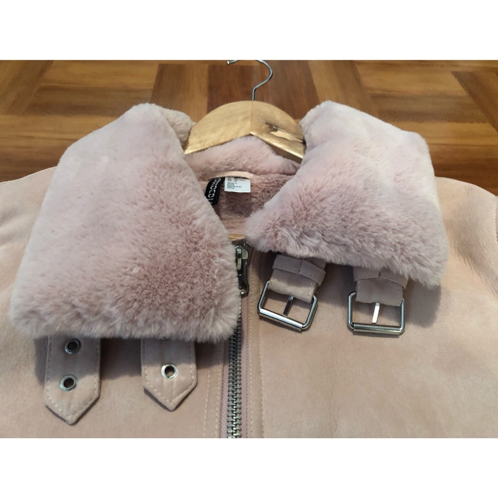 Powder Pink Faux Fur Lined Jacket
